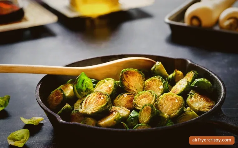Air Fryer Brussels Sprouts with Balsamic Glaze recipe